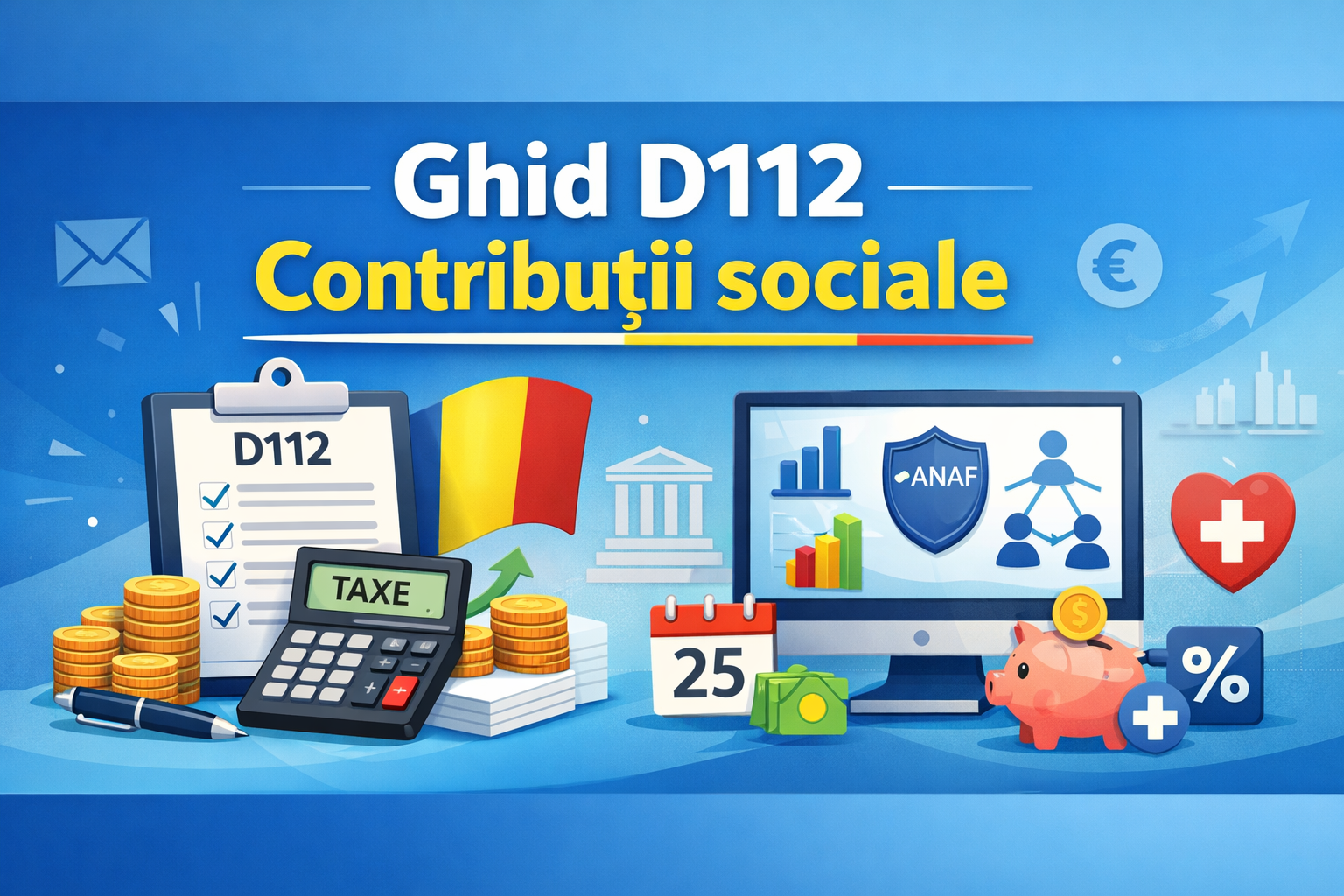D112: ce este declarația privind contribuțiile sociale și cine o depune