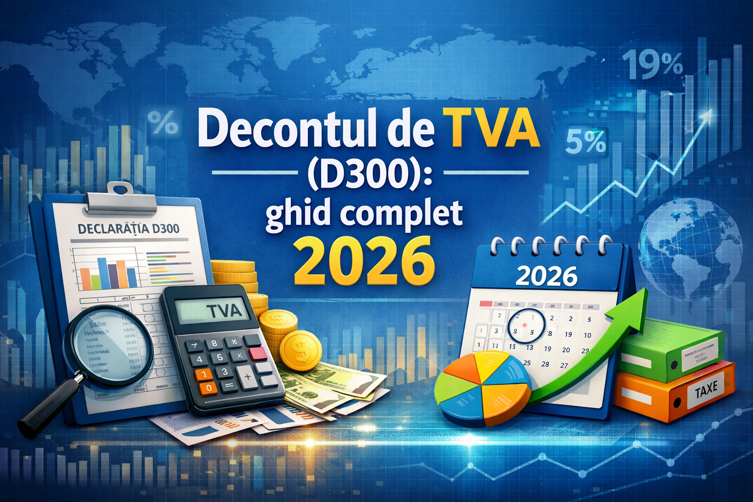 Decontul de TVA (D300): ghid complet 2026
